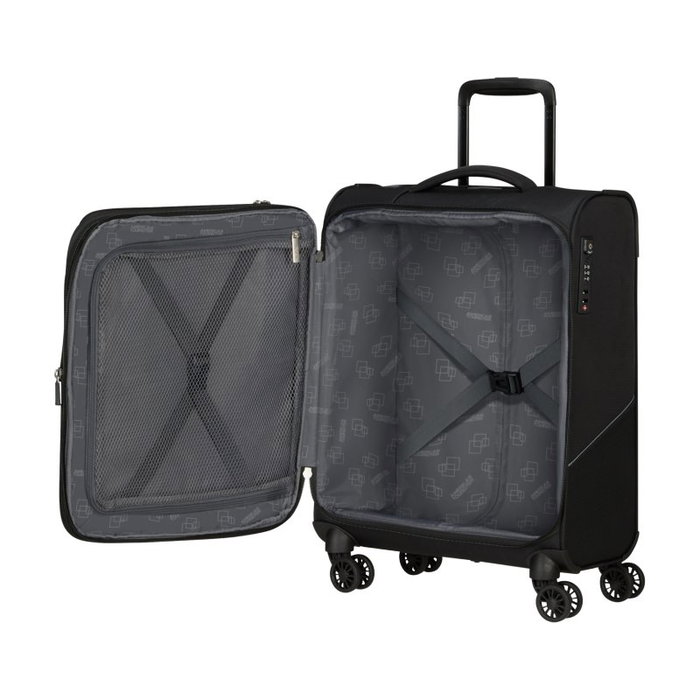 American Tourister Maleta de Cabina Summerride Spinner 55cm 55x40x23cm 4 Ruedas Negro